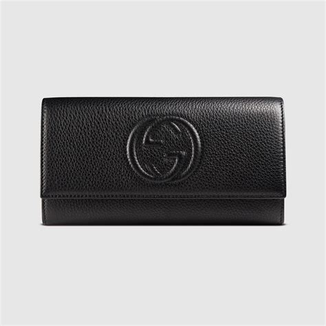 gucci soho leather continental wallet|Gucci authentic wallet.